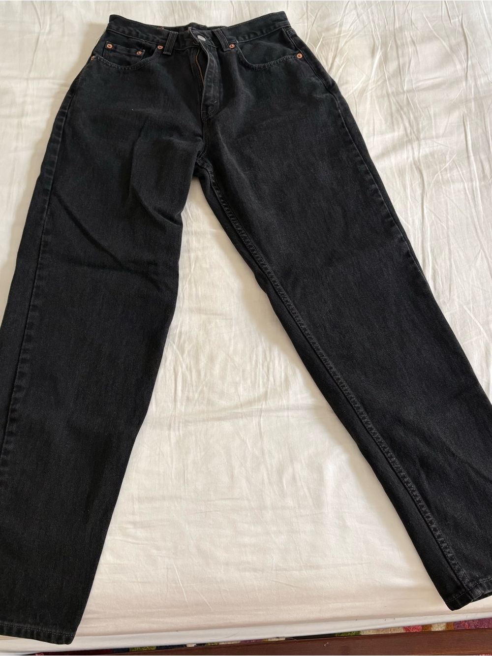 Vintage Levis 560 Jeans Womens 8 MIS M Black Loose Fit Straight Leg High Waist